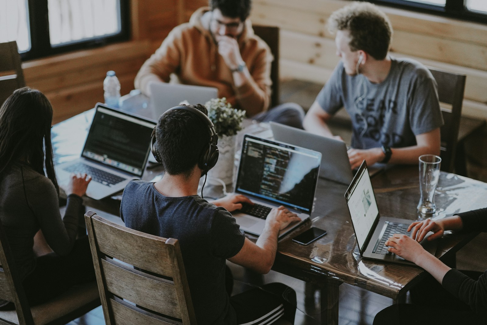 IT professionals at work